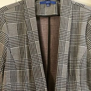 Apt 9 Ponte Knit Open Front Stretch Knit Boyfriend Blazer SIZE M